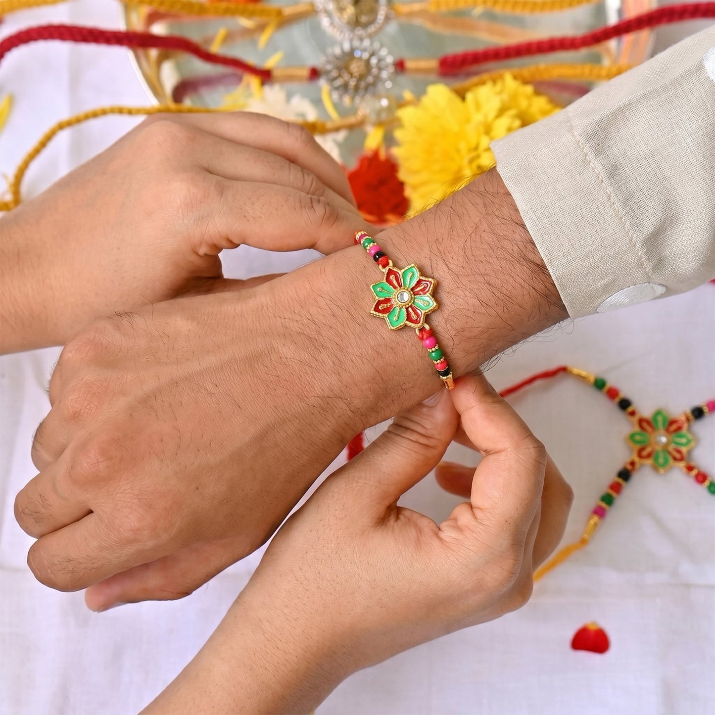 Decorative traditional Rakhi for Rakshabandhan
