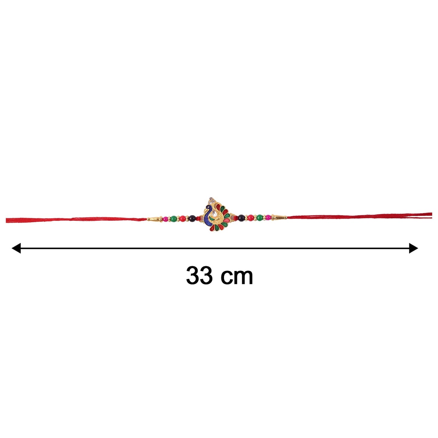 Size image showing rakhi dimensions