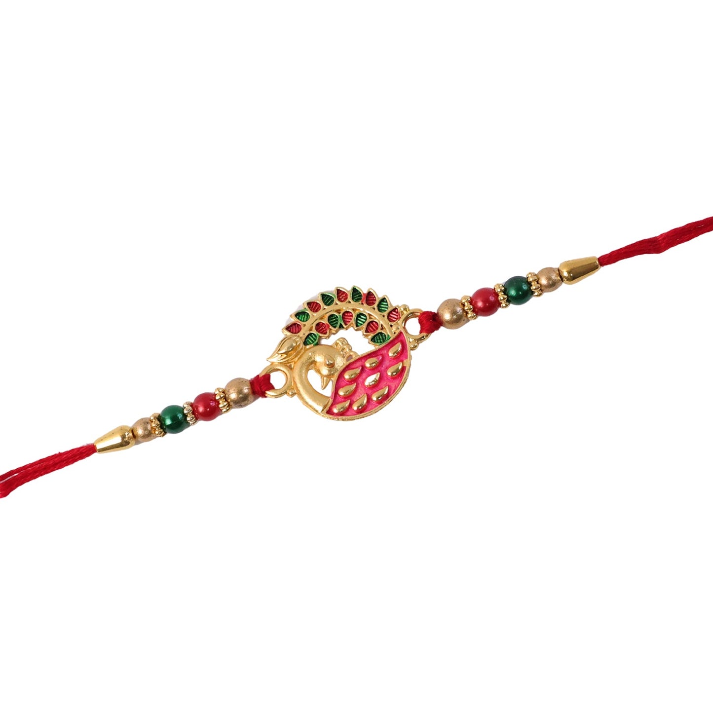 Soft thread of peacock Rakhi for comfortable wear