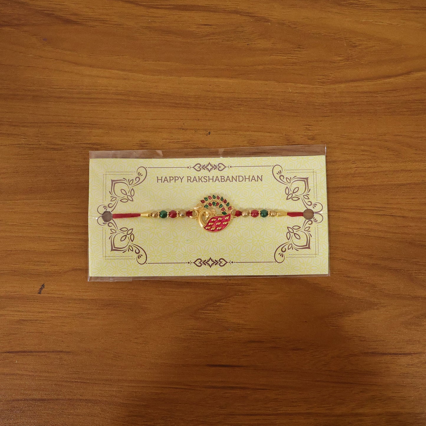 Display of elegant peacock Rakhi for Rakshabandhan