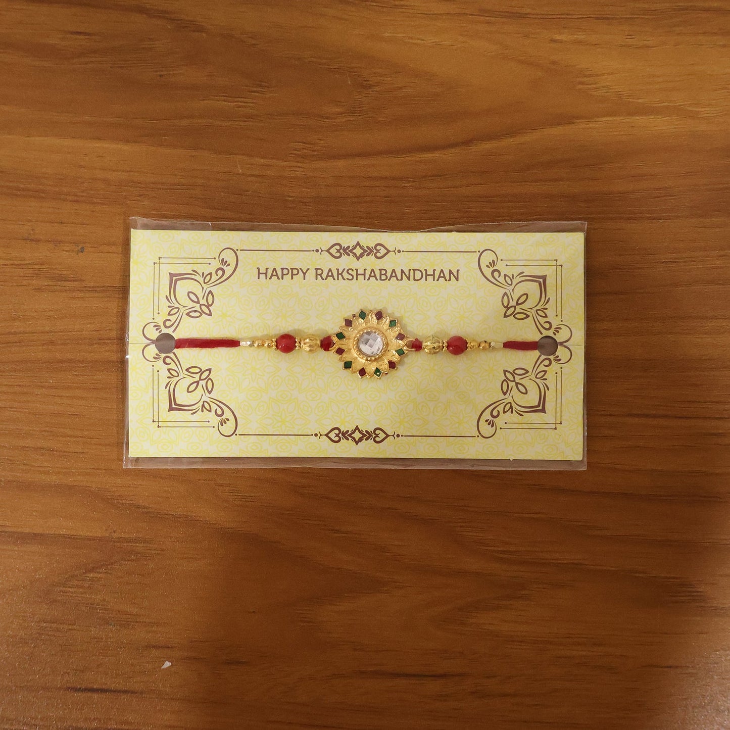 Rakhi worn on wrist during Raksha Bandhan festival