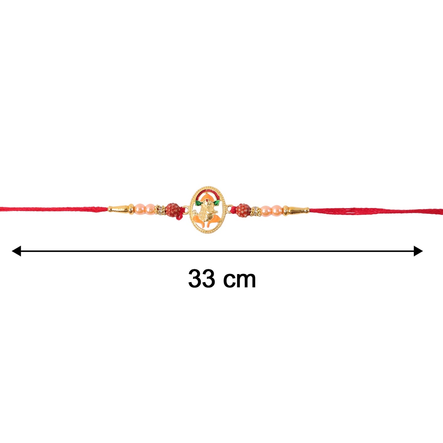 Size comparison of Ganesha rakhi