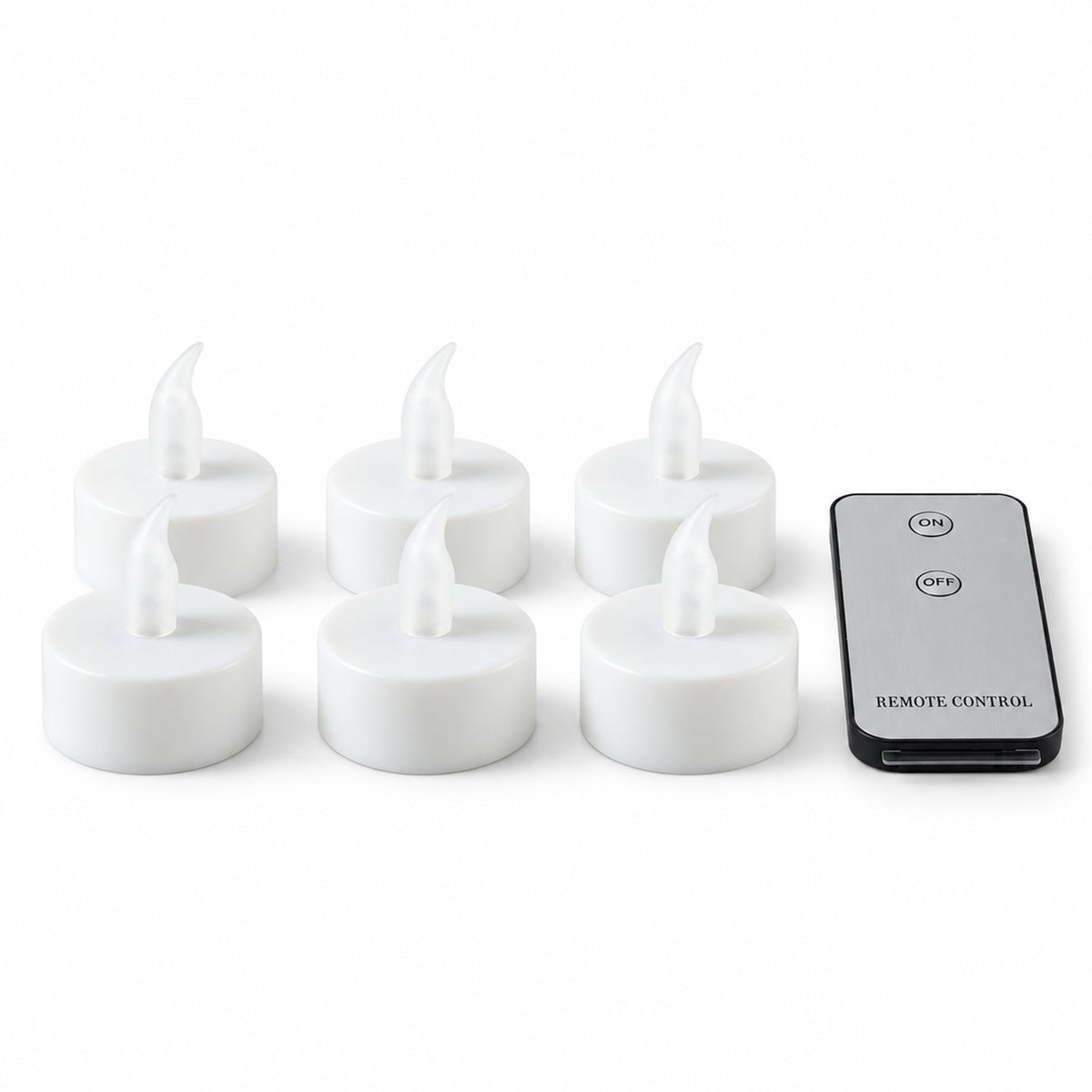 Premium 6 Piece LED Flameless Candle Light Set with Remote Control