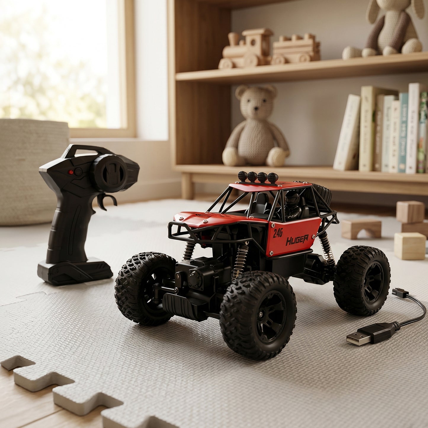 Rock Crawler Monster RC Truck – Remote Battery Not Included