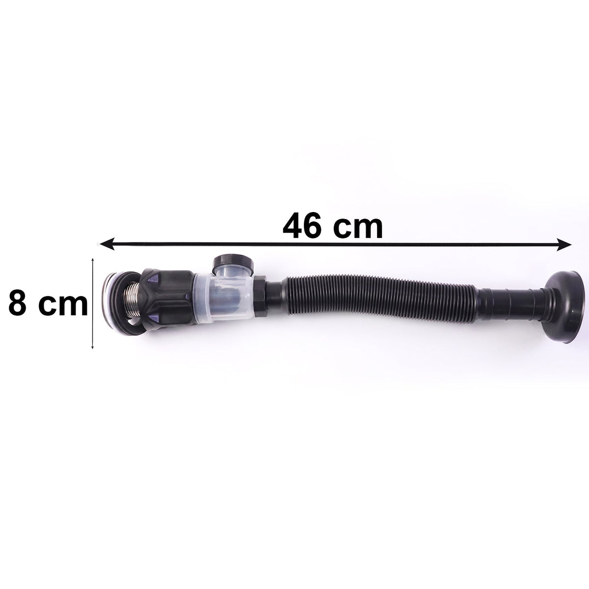 Installation of flexible bathroom sink drain pipe in a home bathroom