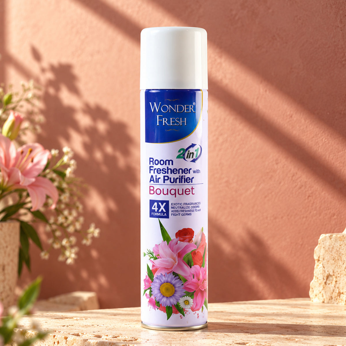 2 In1 Room Freshener Spray for Home and Office (1 Pc, 120 ML, Mix Fragrance)