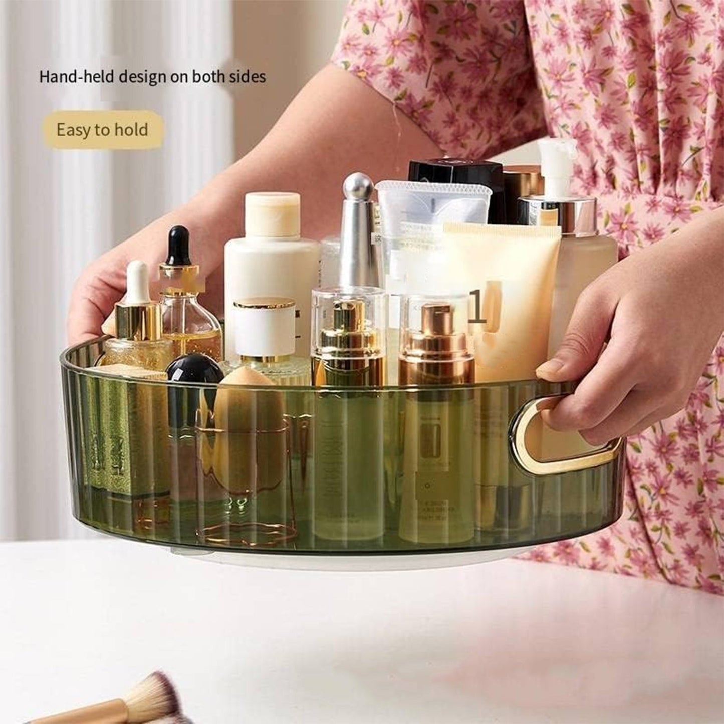 360Â° Rotating Multipurpose Storage Rack with Handles (1 Pc)