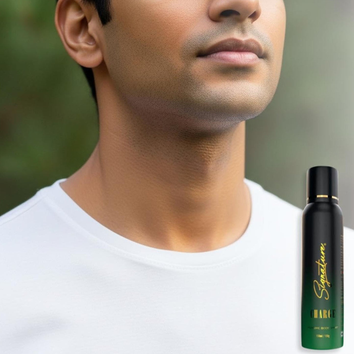 Signature charge perfume deodorant bottle design