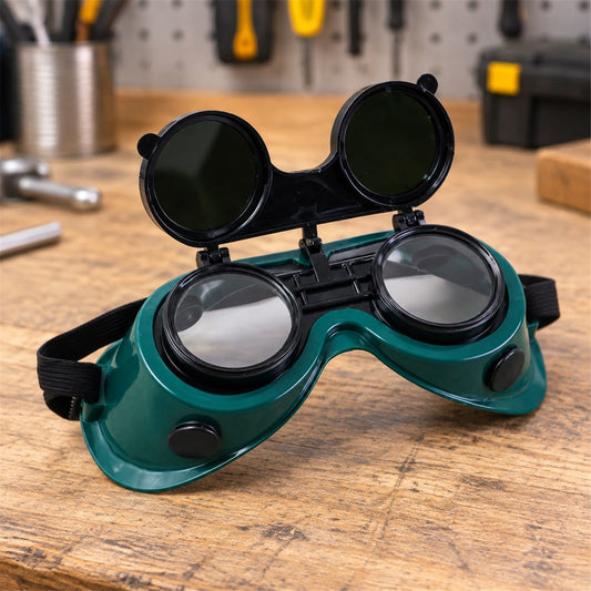 Flip Up Welding Goggles for Industrial Workshops, Labs and Metal Work (1 Pc)