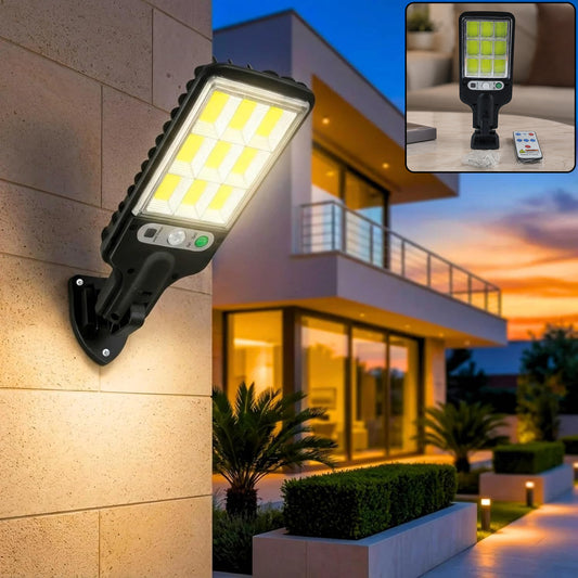 High-Power Solar LED Street Light with Motion Sensor & Remote Control