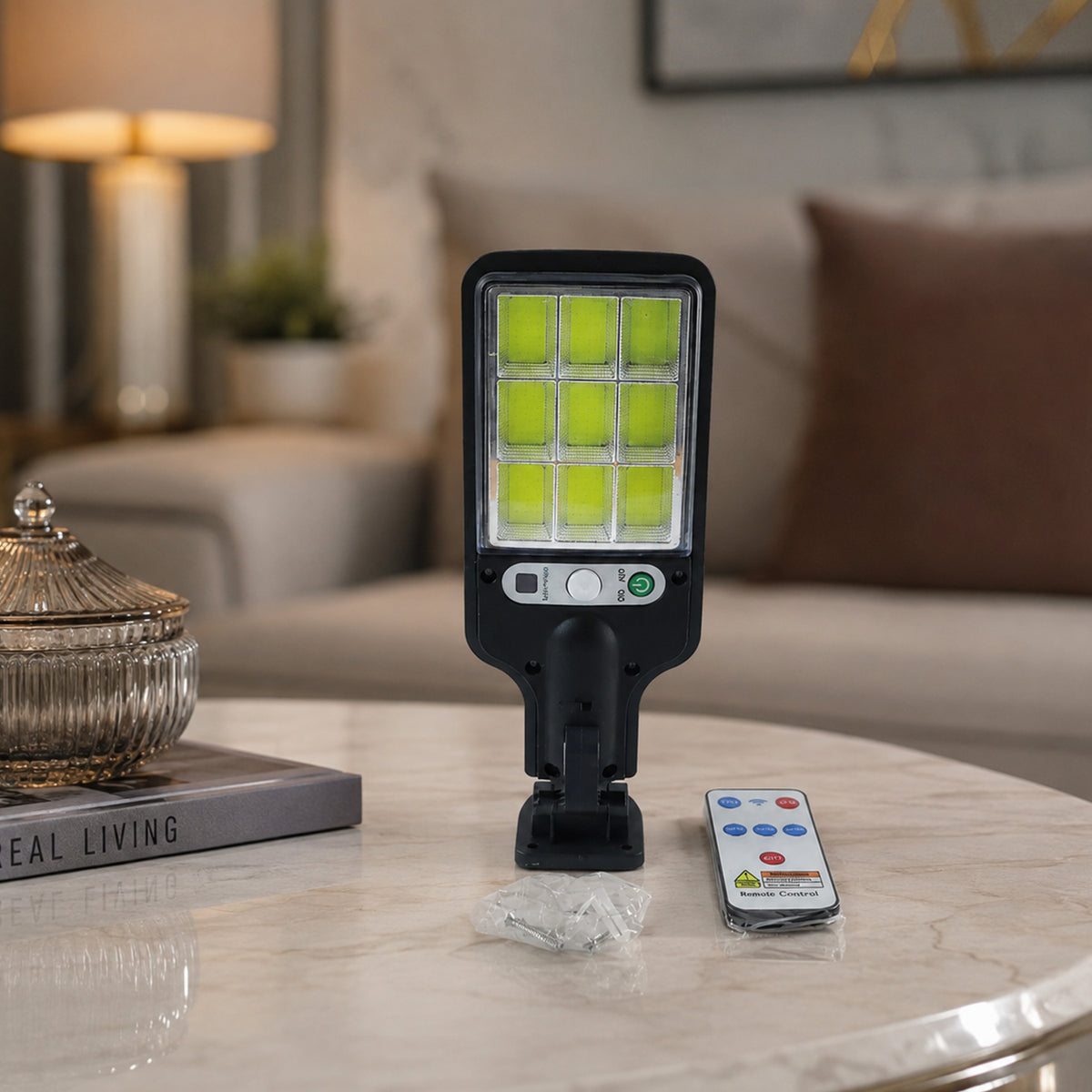 High-Power Solar LED Street Light with Motion Sensor & Remote Control