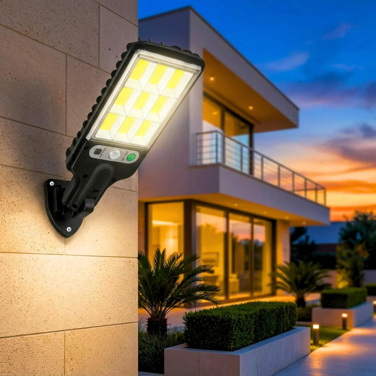 High-Power Solar LED Street Light with Motion Sensor & Remote Control