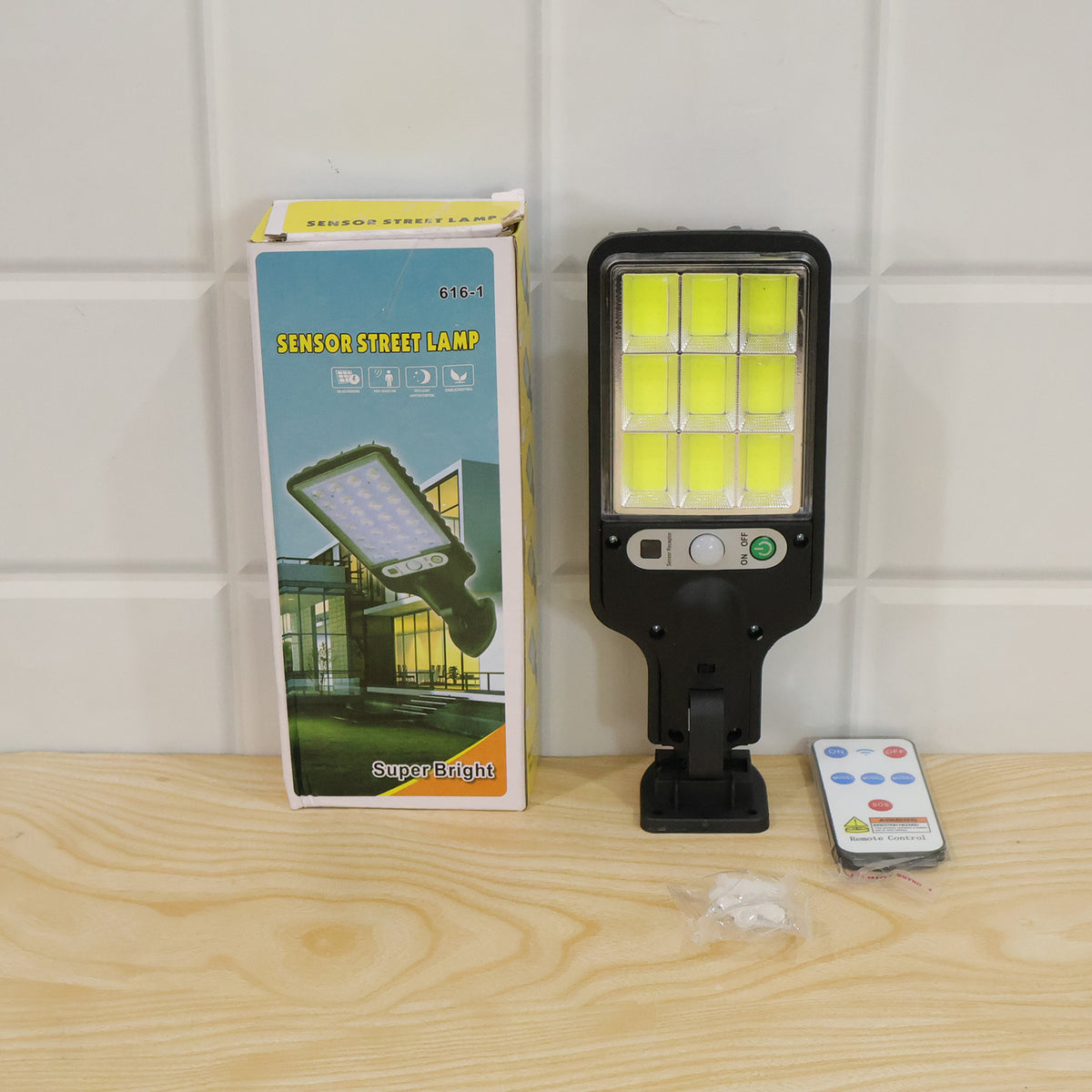 High-Power Solar LED Street Light with Motion Sensor & Remote Control