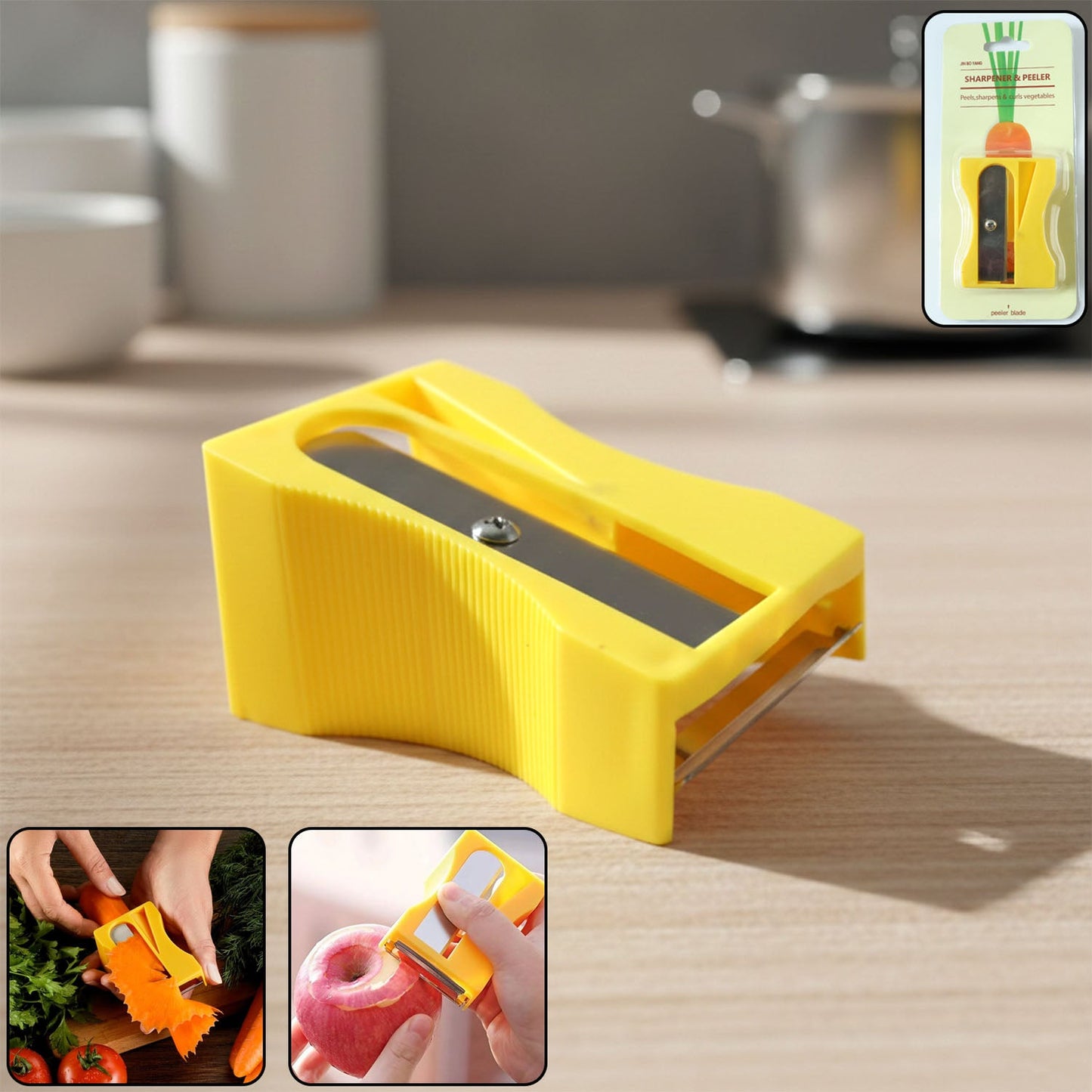 Multipurpose Vegetable Sharpener & Peeler Tool (1 Pc)