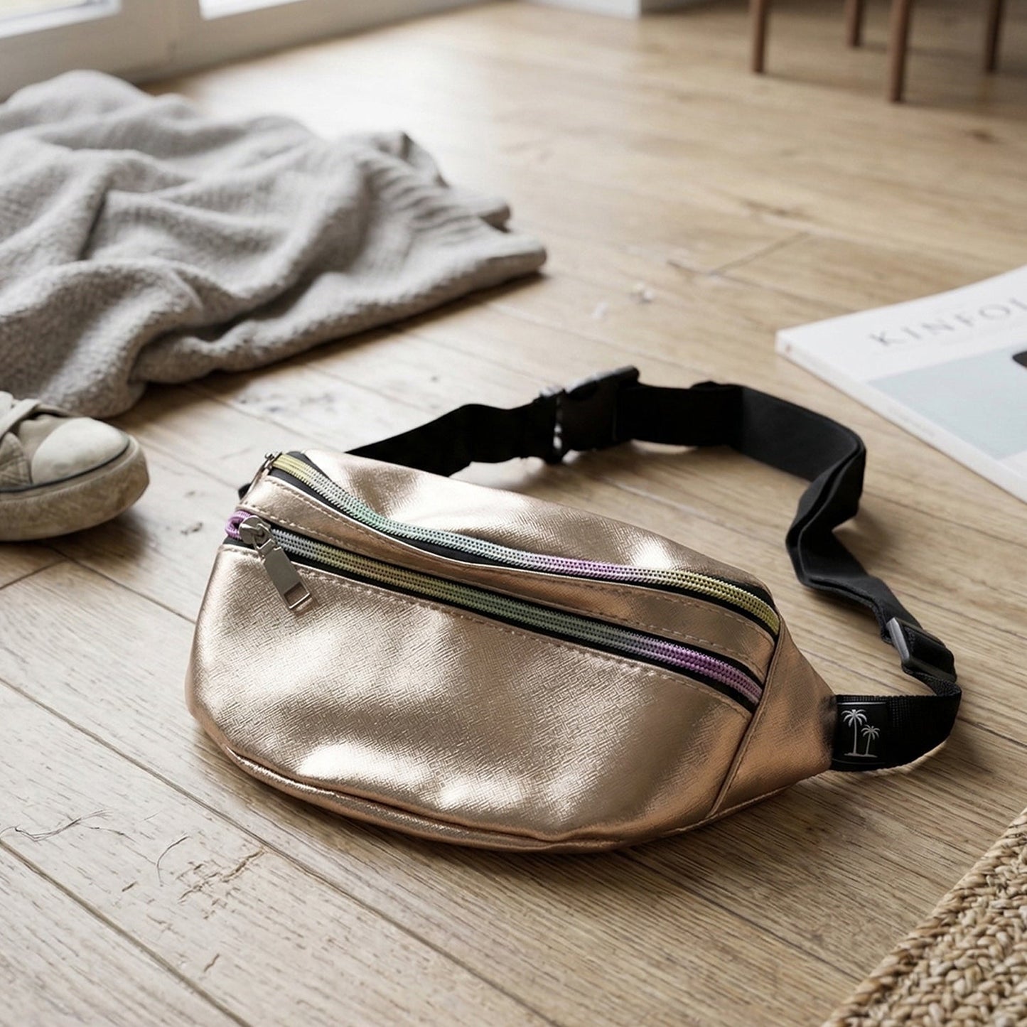 Premium Waist Bag with Adjustable Strap 10x22 Cm 1 Pc