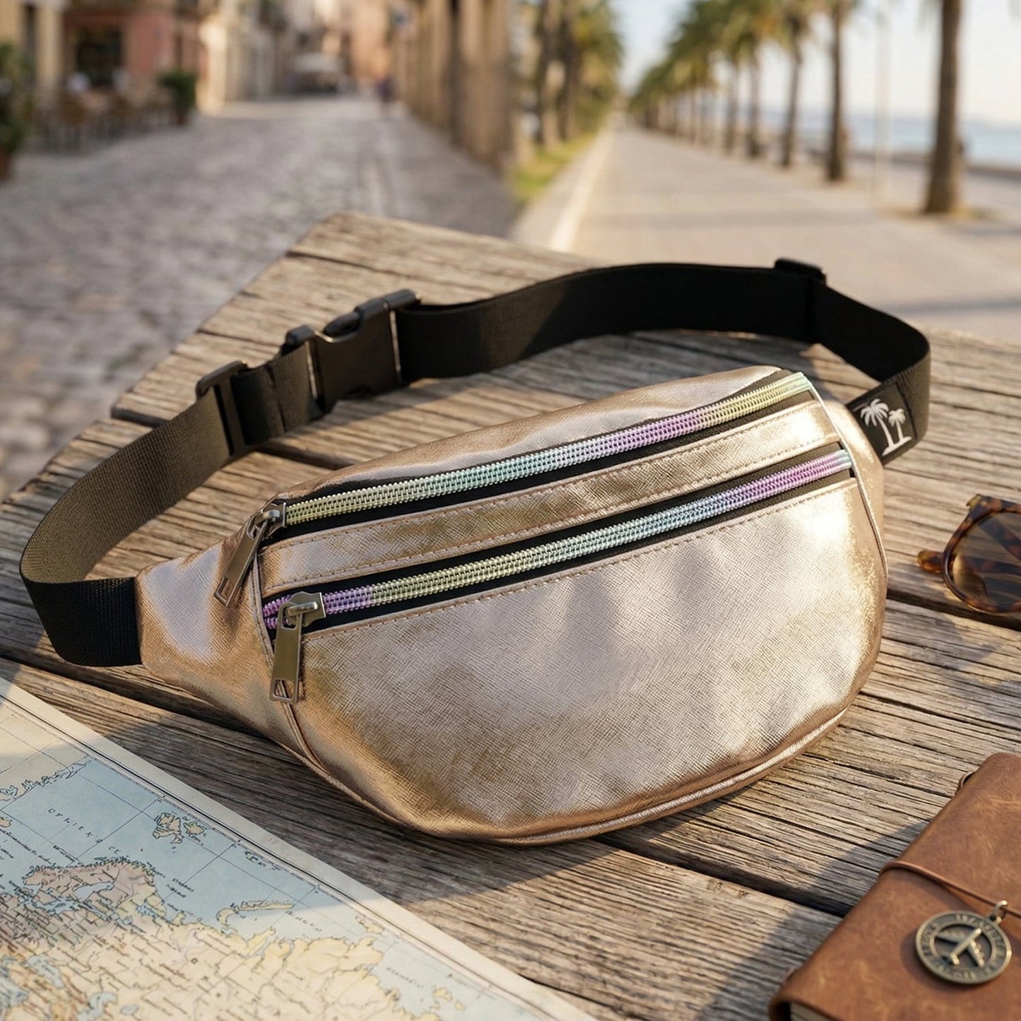 Premium Waist Bag with Adjustable Strap 10x22 Cm 1 Pc
