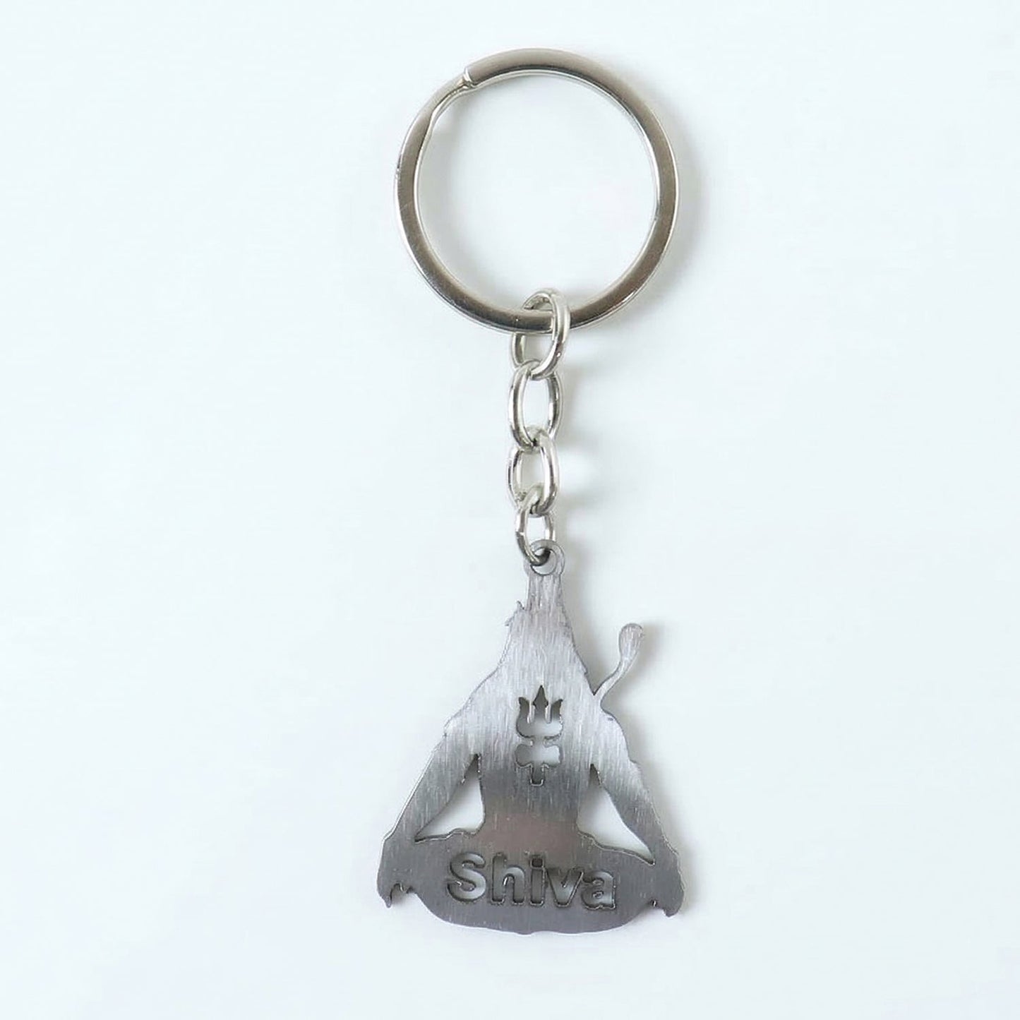 Premium Metal Lord Shiva Trishul Design Keychain 1 Pc