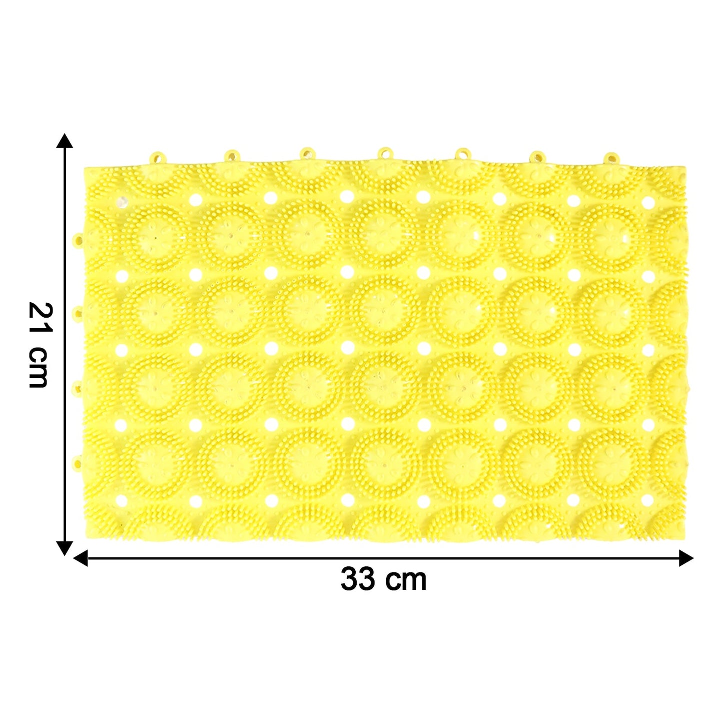 Multipurpose Anti-Slip Bathroom Massage Mat with Suction Cups (33 Ã— 21 cm)