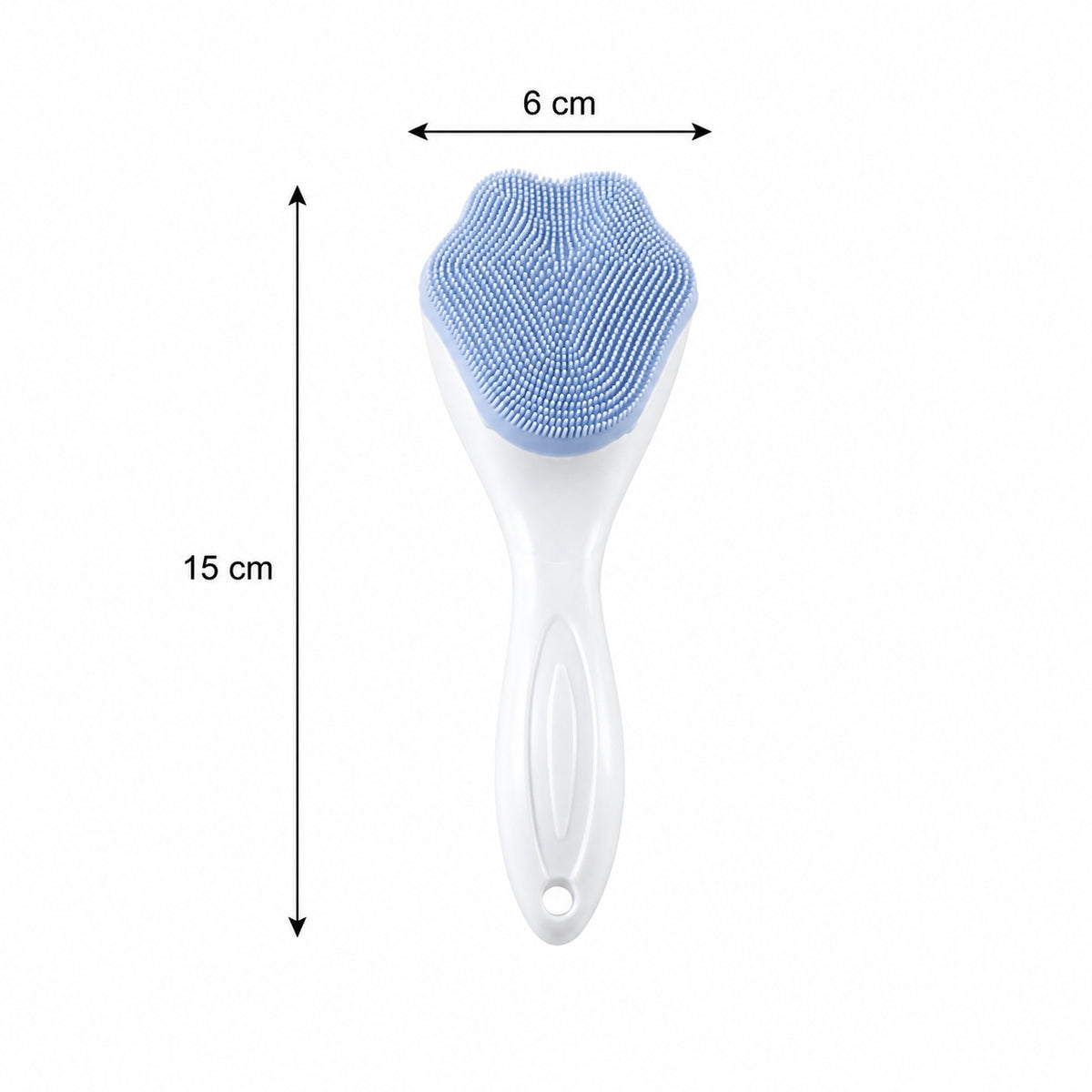 Silicone Face Scrubber Exfoliating Brush, Manual Handheld Facial Cleansing Brush (1 Pc)