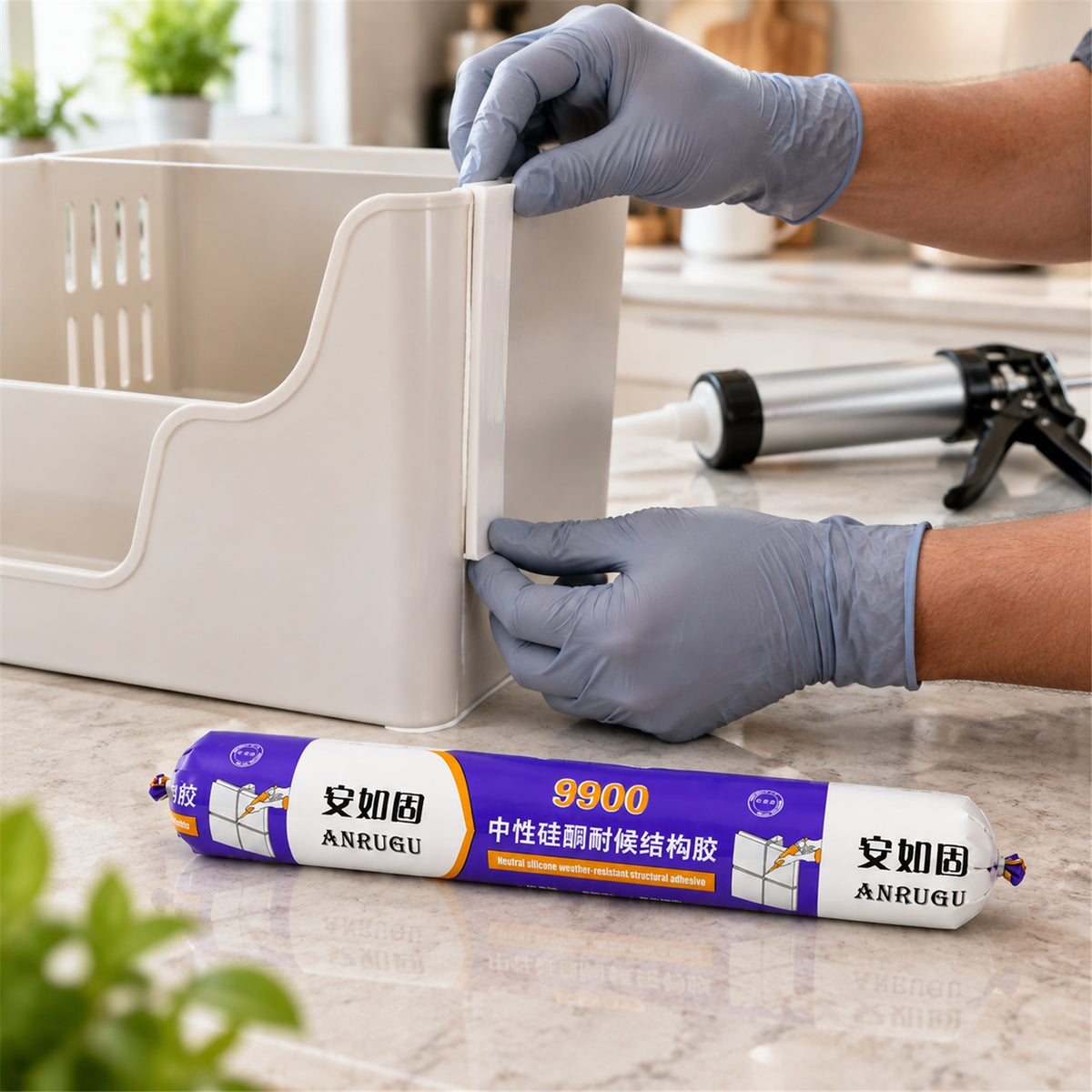 Waterproof Silicone Sealant 590ML for Flexible Gap Repair