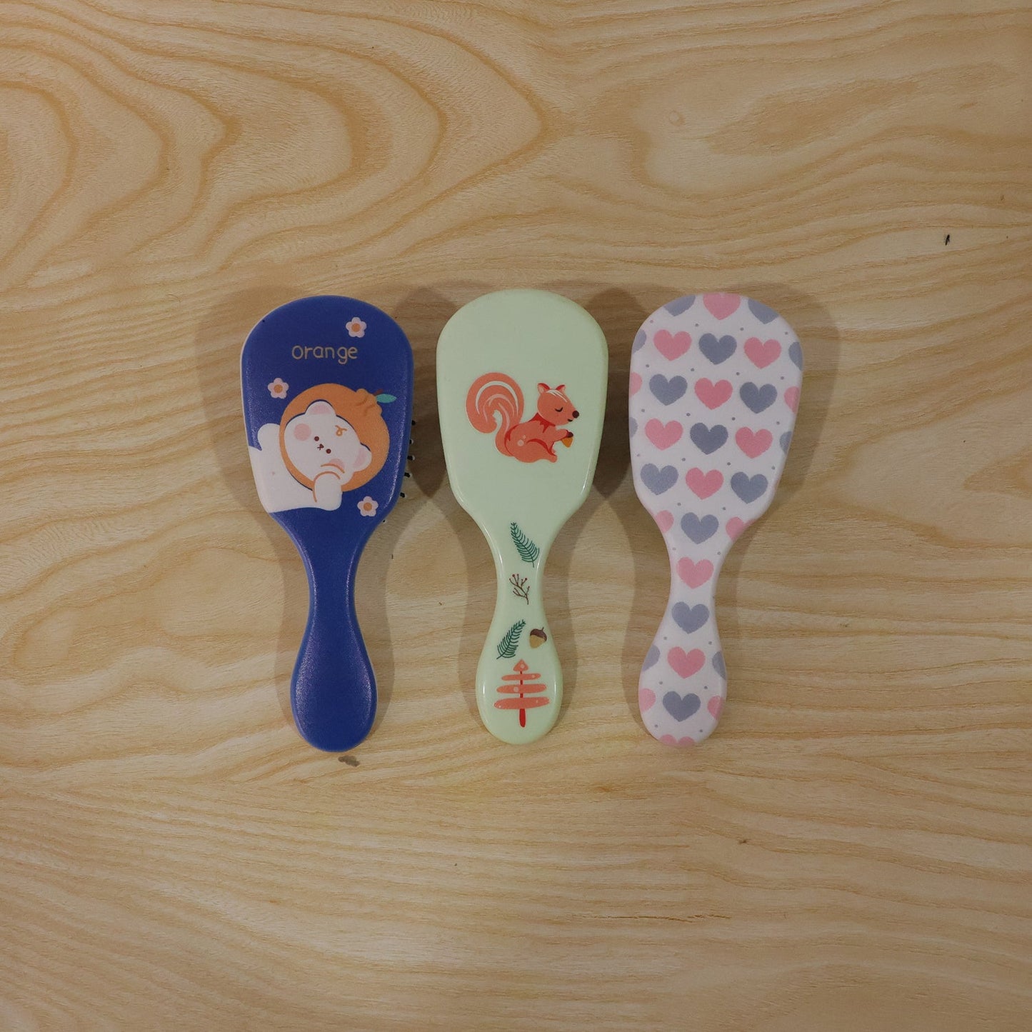 Fun and Colorful Mix Design Kids Hair Comb (1 Pc, Mix Design)