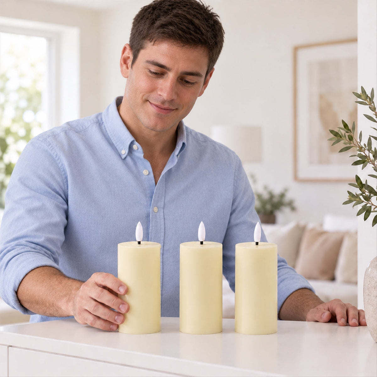 LED candle smooth detail