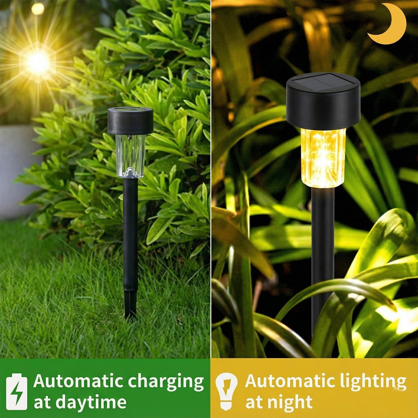waterproof solar lights for garden walkway