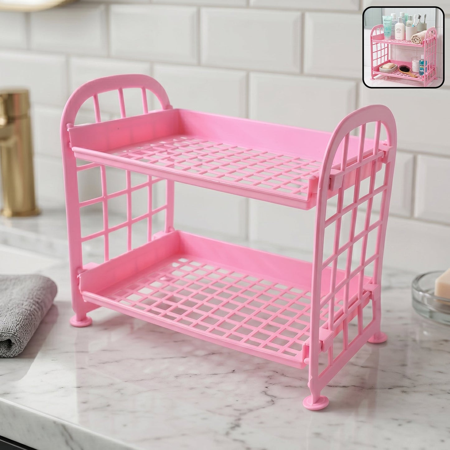 2 layer rack for multipurpose use