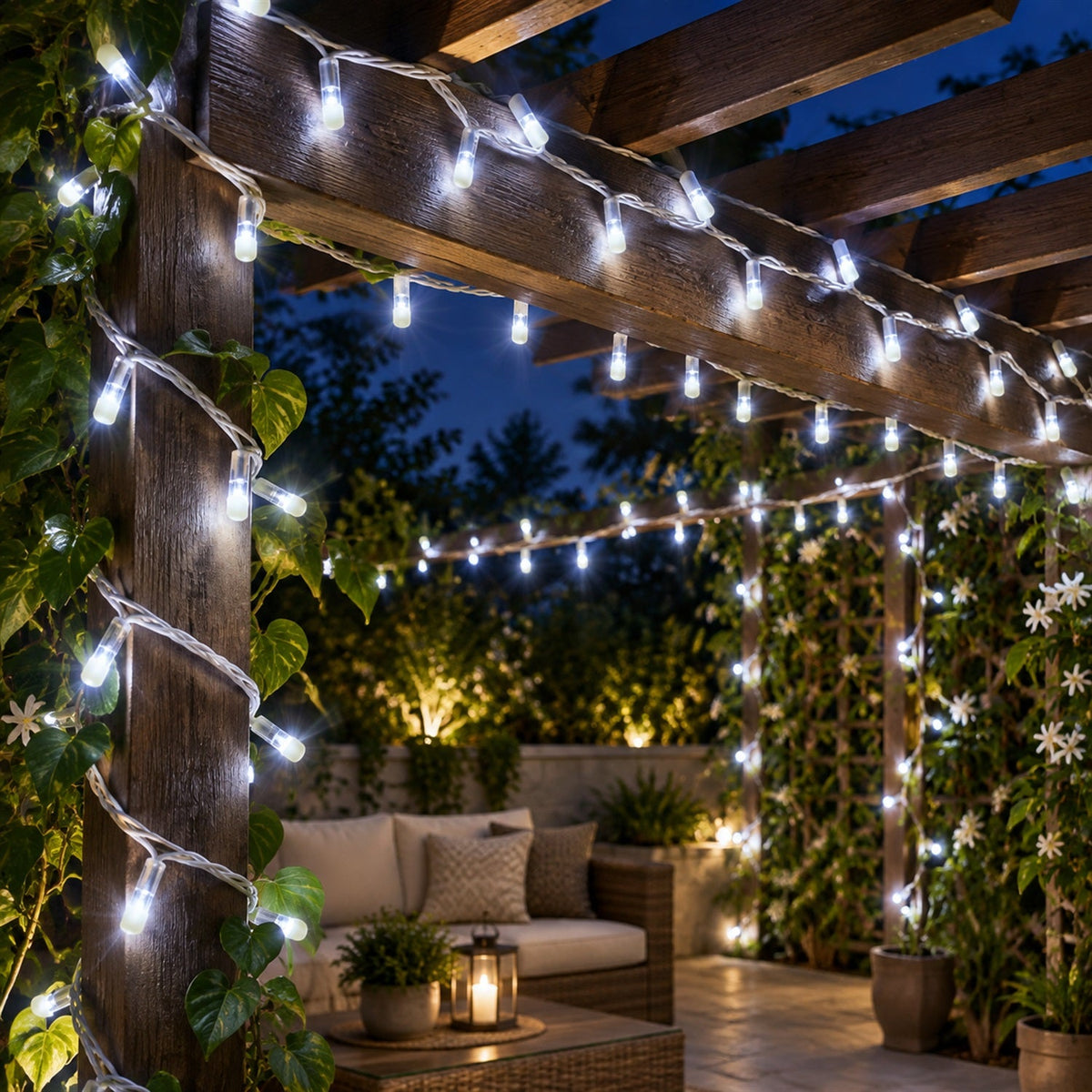 LED string lights plug festive home decor
