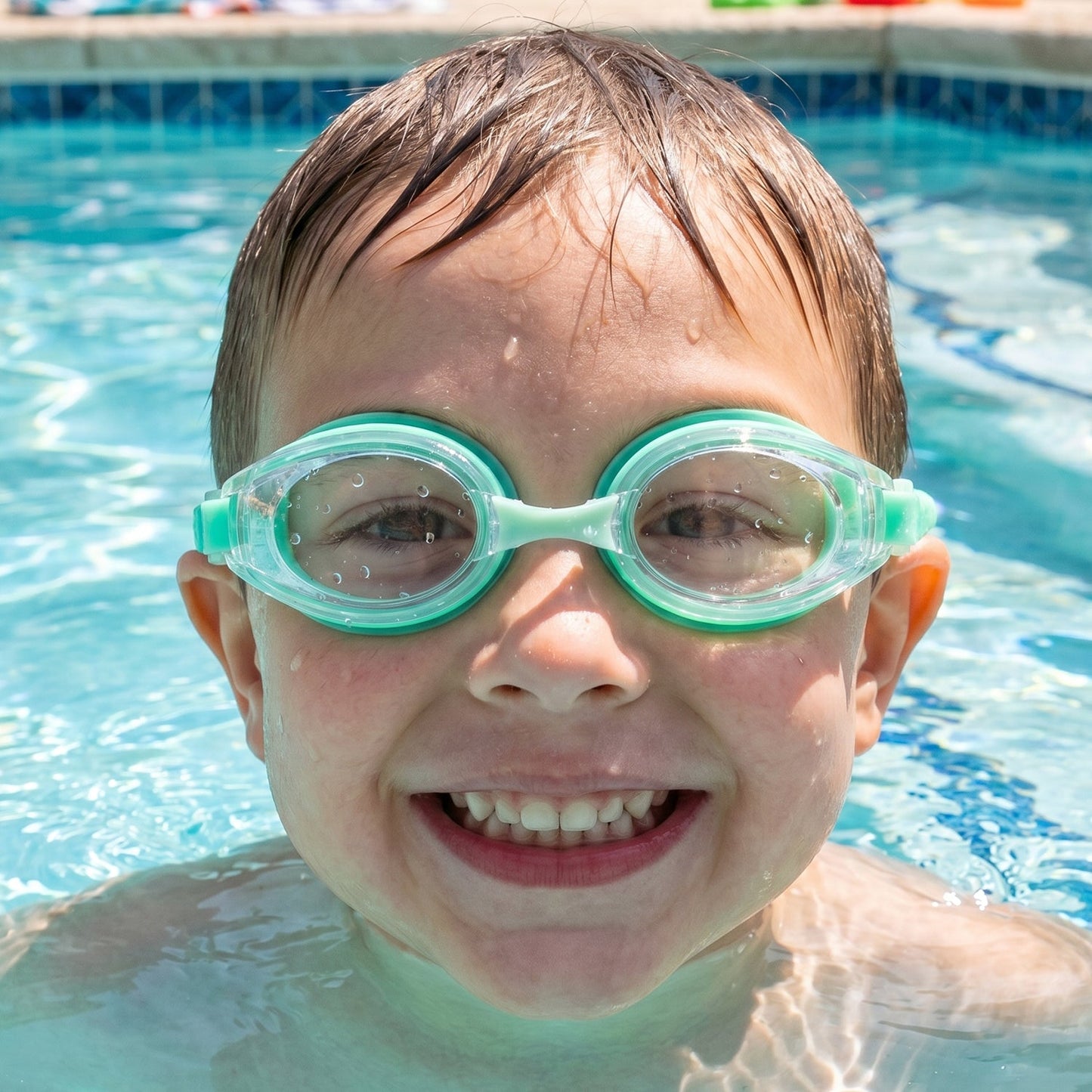 Kids Anti-Fog Swimming Goggles with Adjustable Strap and Leak-Proof Design – 1 Pc