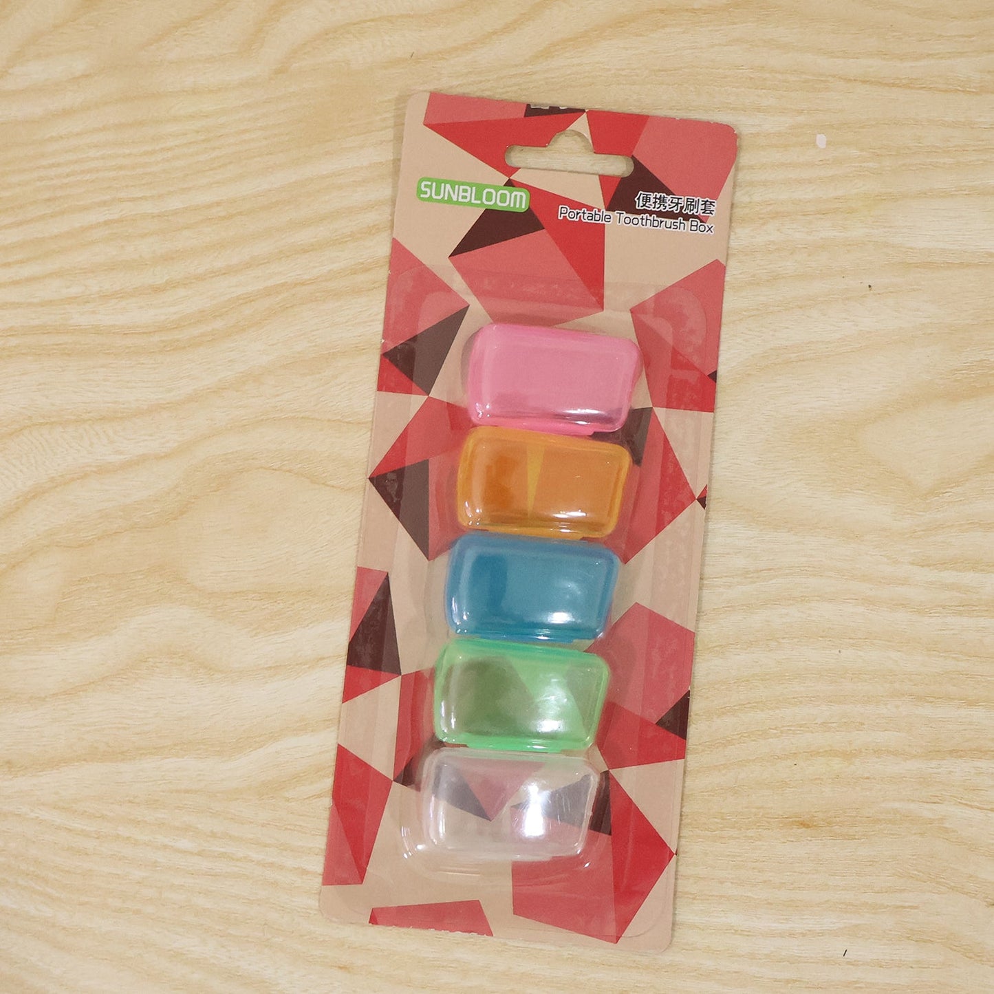 Toothbrush Head Cover Caps Set Travel Protective Hygiene Case (5 Pc Set)