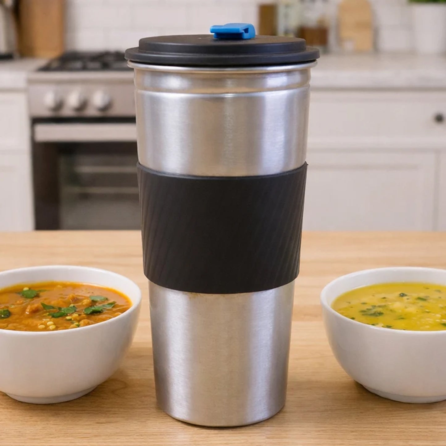 Stainless Steel Sip Mate Travel Tumbler (Approx. 500 ml)