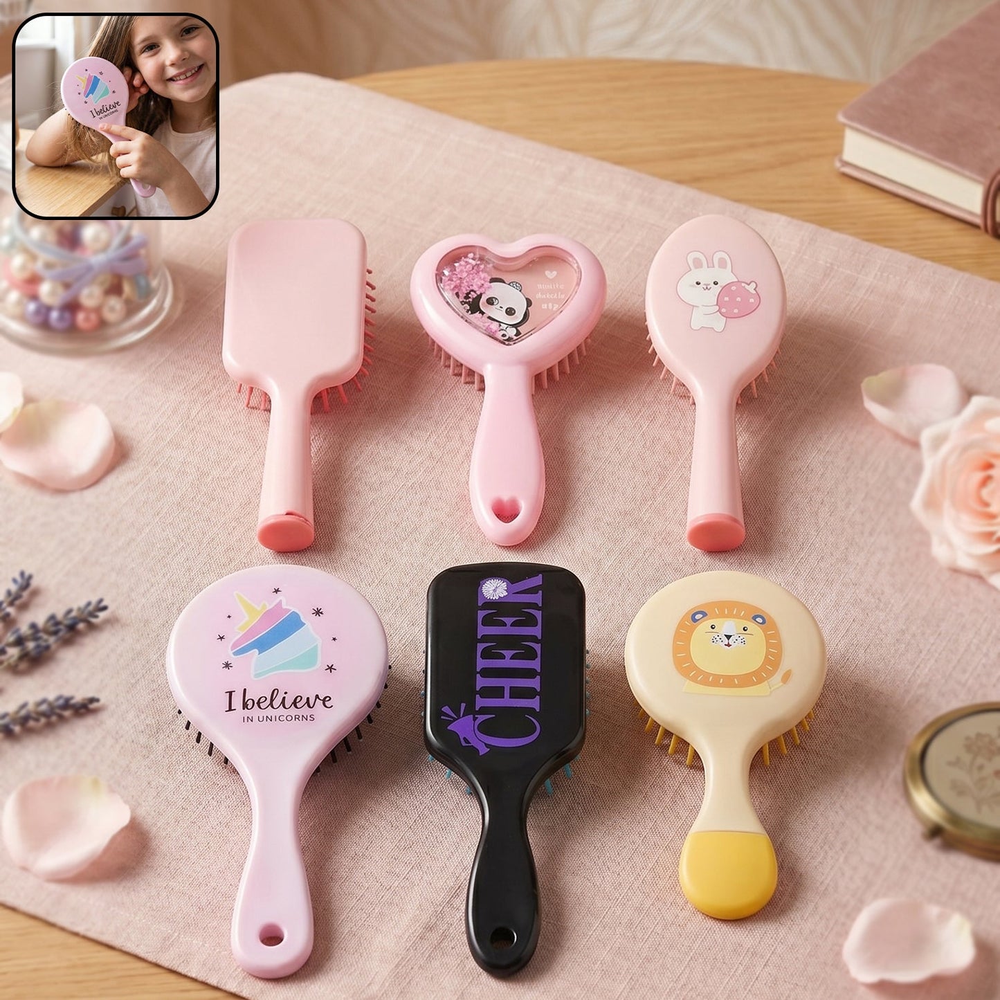 Premium Grooming and Styling Hair Comb – (1 Pc Mix Design)