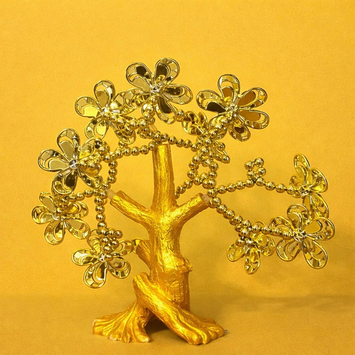 Golden Evil Eye Tree Showpiece for Home Decor & Good Luck Protection