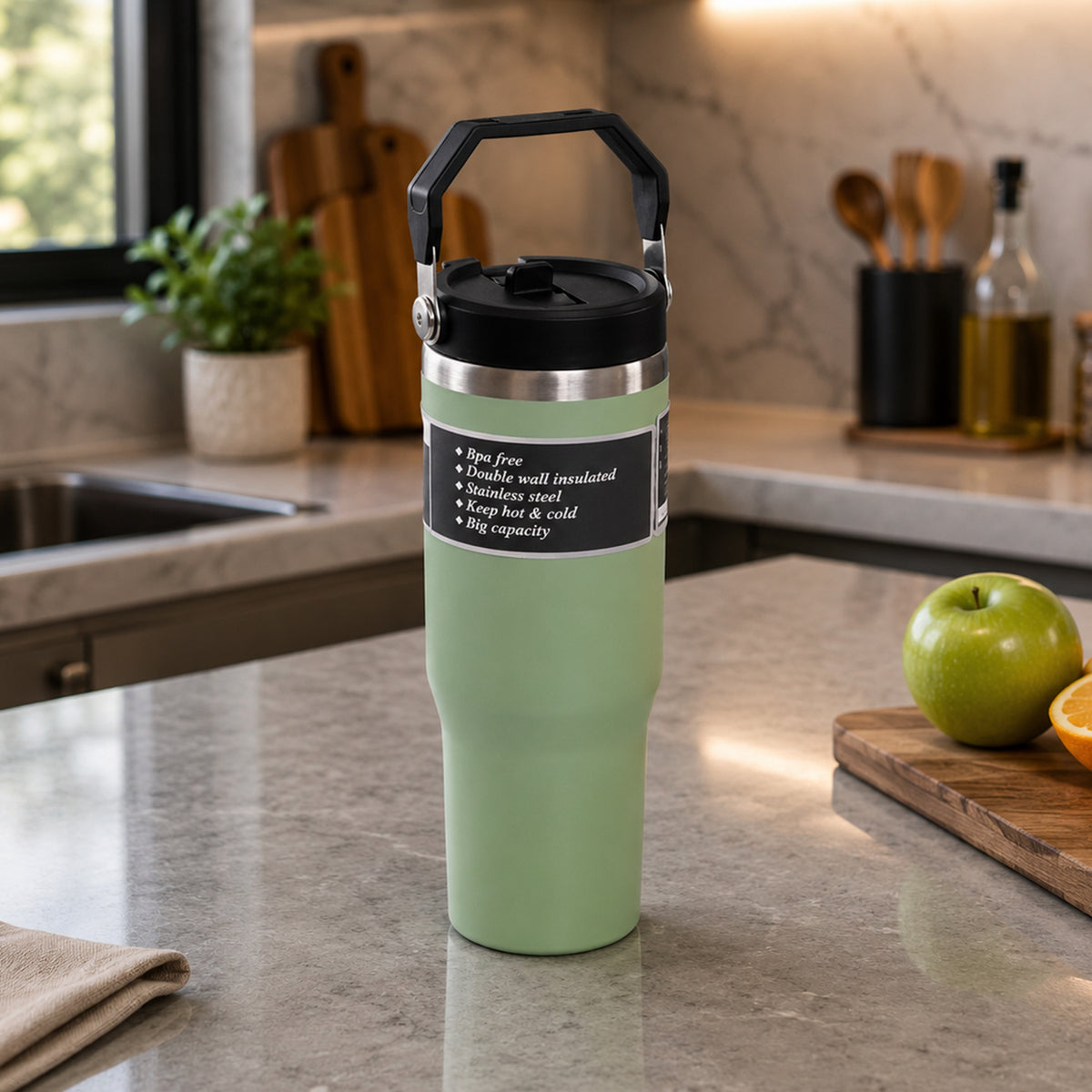 Premium Stainless Steel Insulated Travel Tumbler 900 ML (1 Pc)
