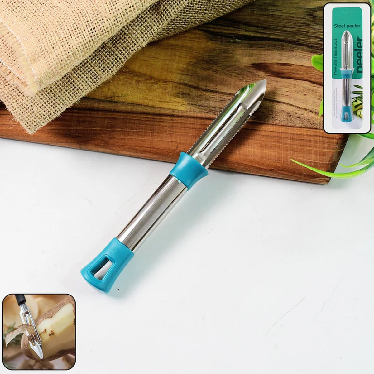 Premium Stainless Steel Vegetable Fruit Peeler (1 Pc)