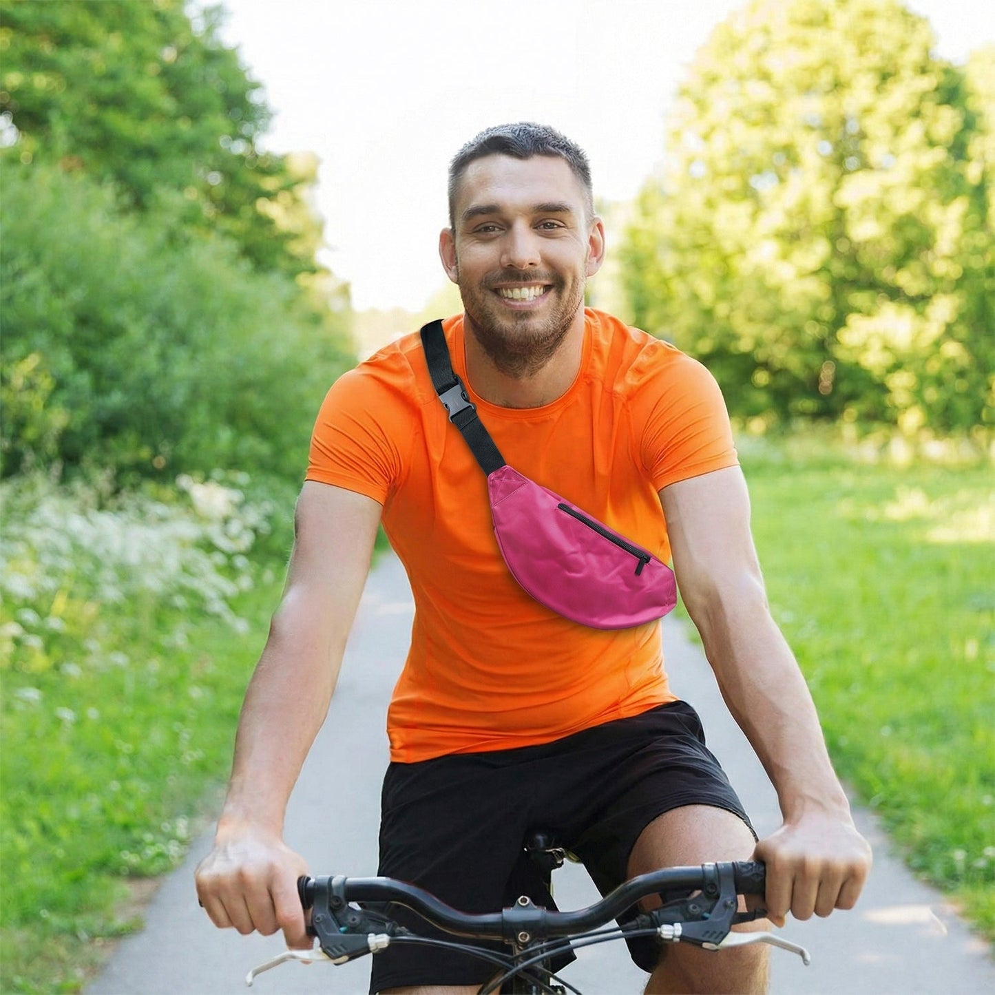 Adjustable Waist Bag 1 Pc – Lightweight Travel Fanny Pack with Zipper