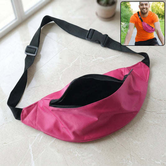 Adjustable Waist Bag 1 Pc – Lightweight Travel Fanny Pack with Zipper
