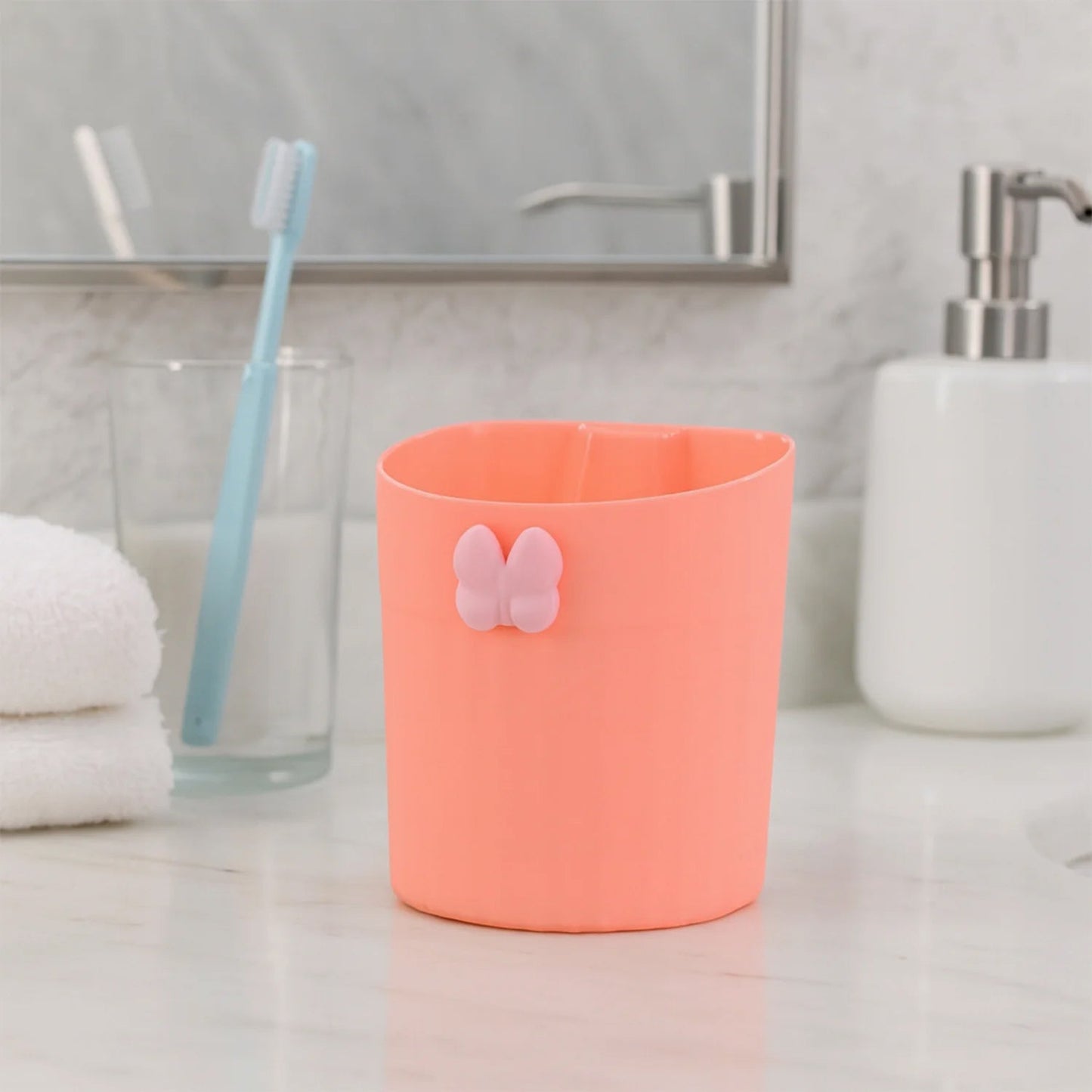Wall Mounted Bathroom Toothbrush Holder Set (4 Pc Set)