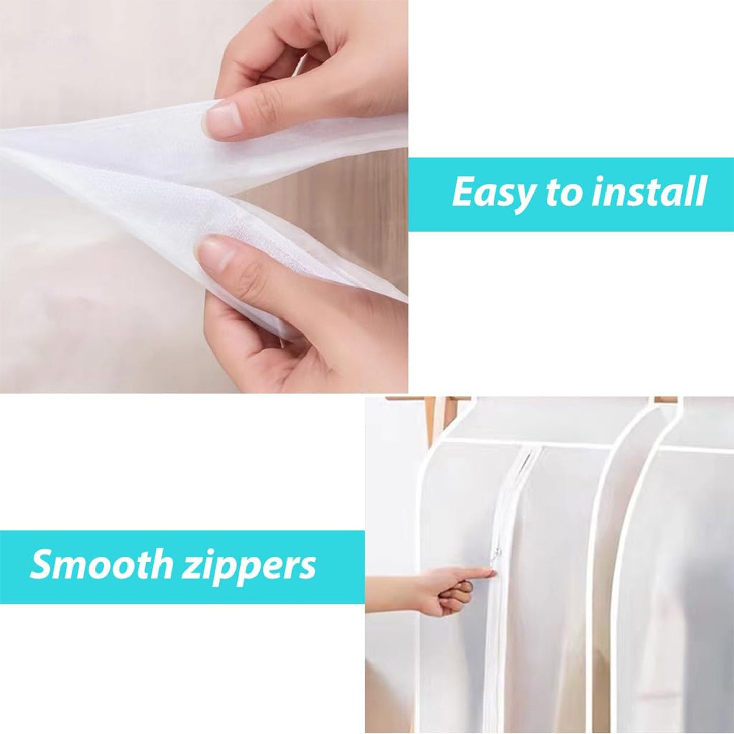 Hanging Garment Storage Cover (100 Ã— 50 cm)
