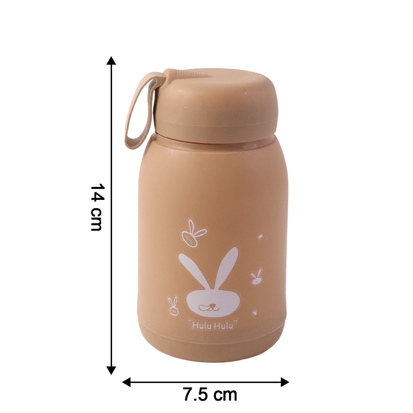 Cute Bunny Print Glass Drinking Bottle (330ML / 1 Pc)