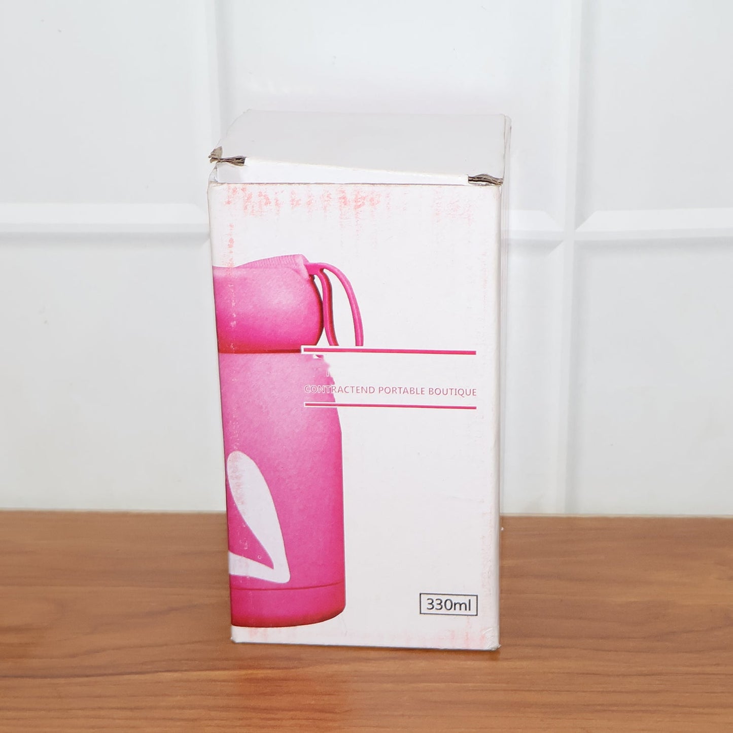 Cute Bunny Print Glass Drinking Bottle (330ML / 1 Pc)