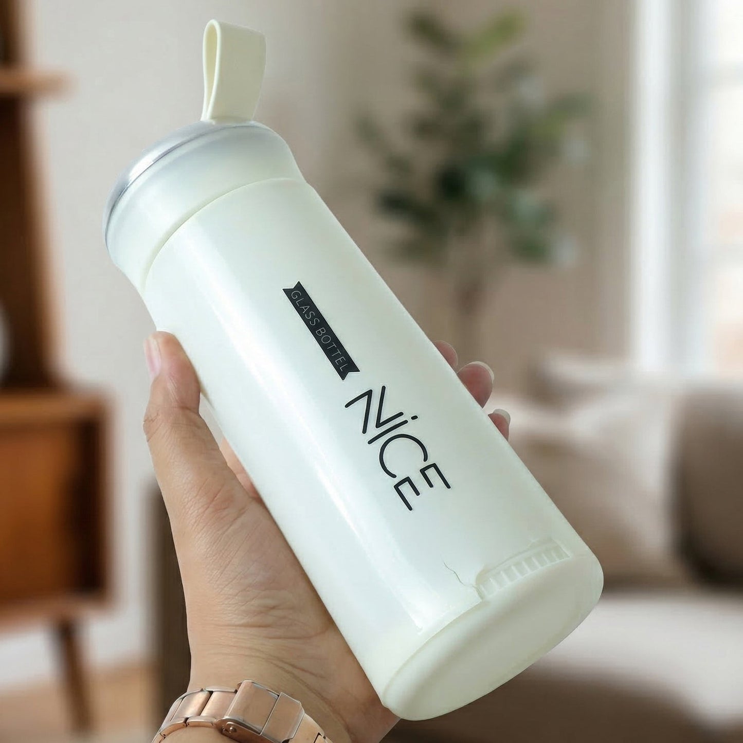 Nice Glass Water Bottle 400 ML Approx