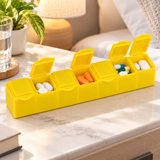 7 Days Pill Box with 7 Compartments