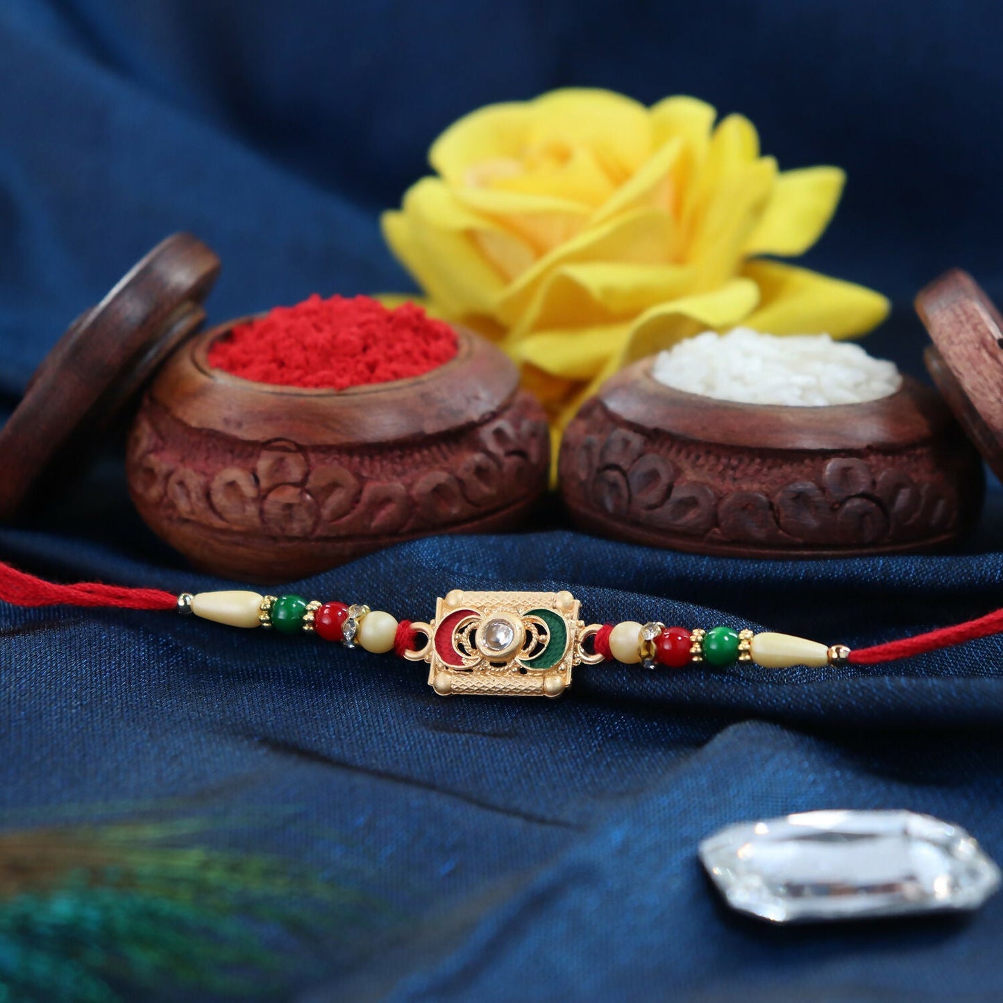 Meenakari Rakhi packaging and presentation