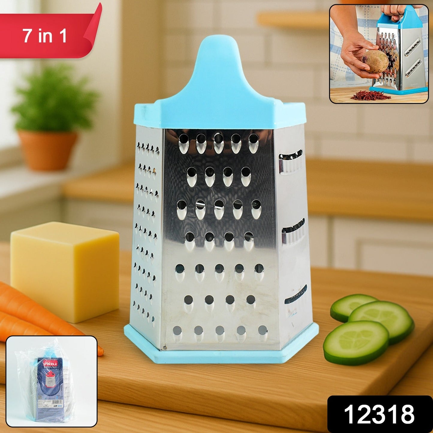 Ritu Multi-Sided Kitchen Grater â€“ Heavy Duty