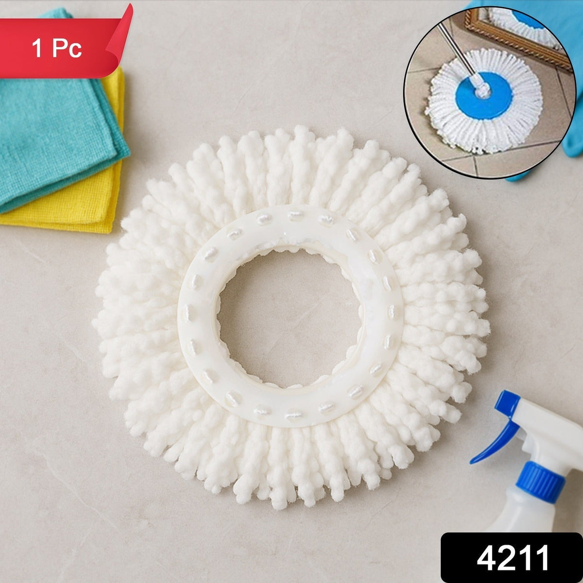 360Â° Rotating Microfiber Mop