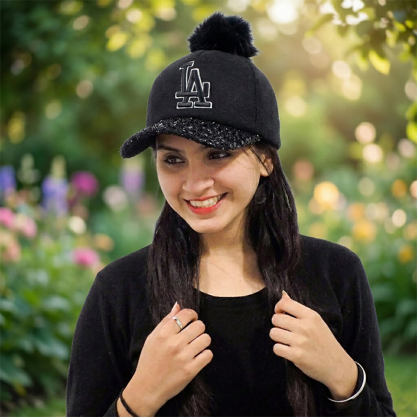 Stylish Embroidered Logo Design Baseball Cap (1 Pc)