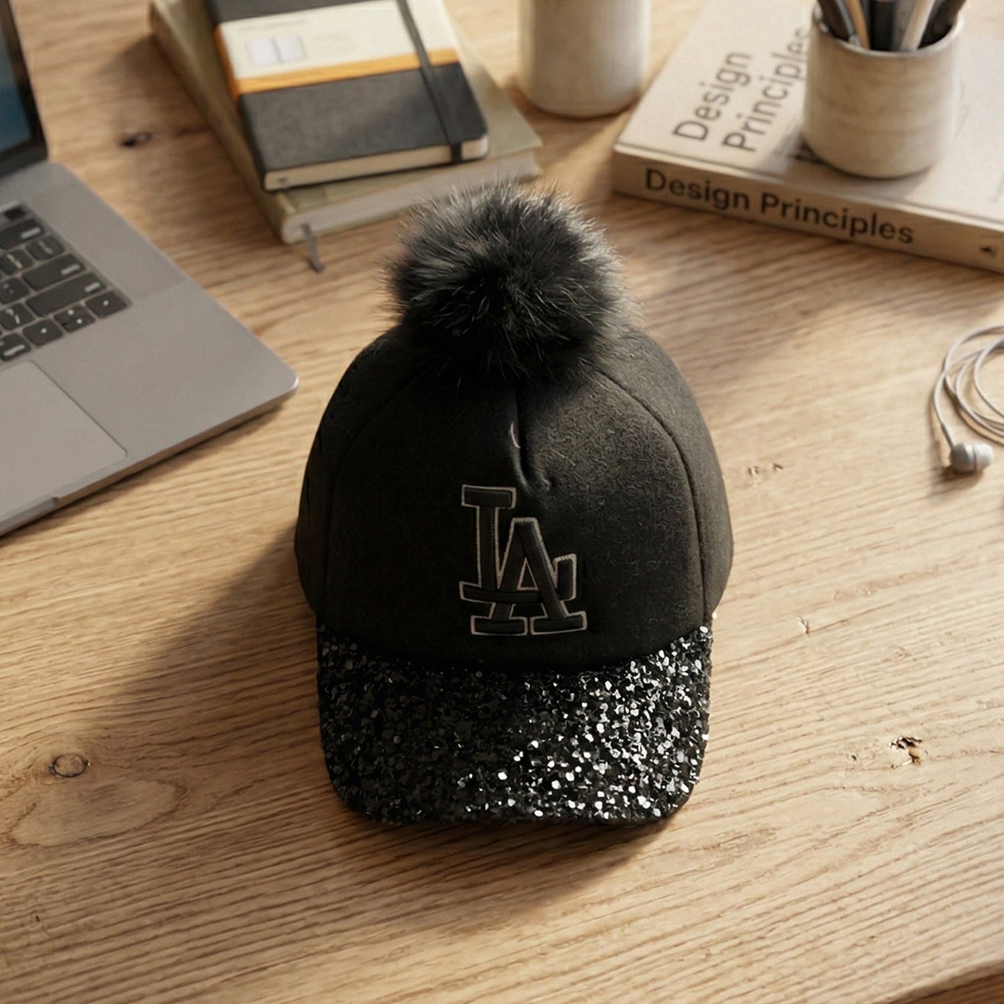 Stylish Embroidered Logo Design Baseball Cap (1 Pc)