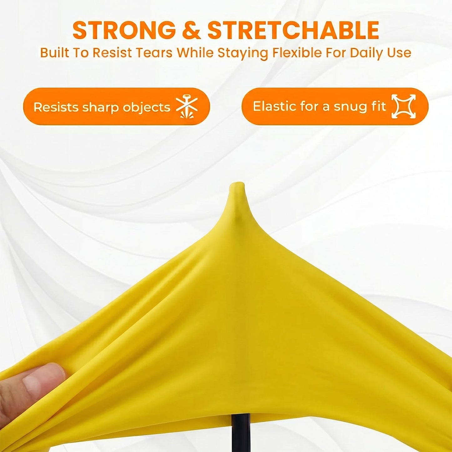 Waterproof yellow gloves dishwash